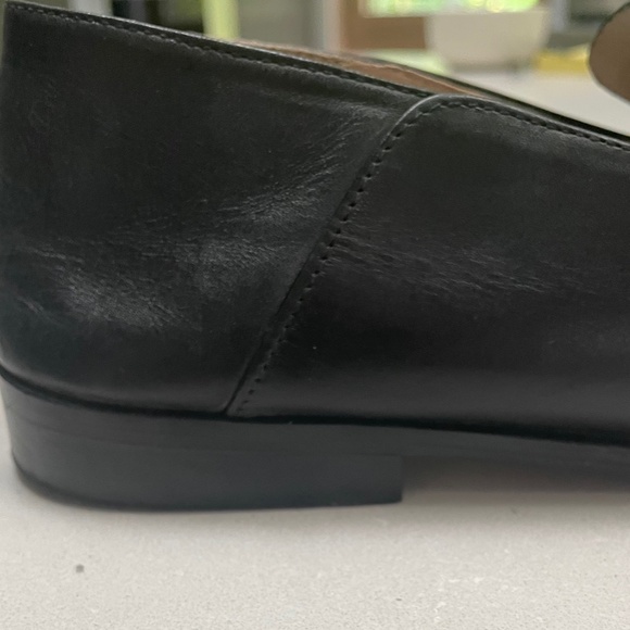 Massimo Dutti black leather slip on loafers - Picture 4 of 7